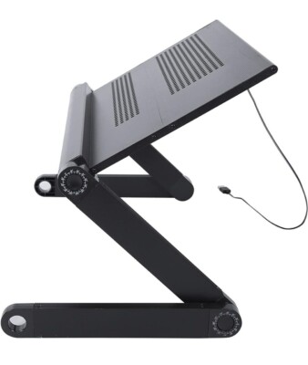 Klappbarer Laptop Schreibtisch Tisch Bett verstellbar tragbar Computer Ständer Tablett Möbel