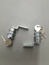 (2) RV Camper Baggage Compartment Door Cam Secure Lock Latch Assemblys