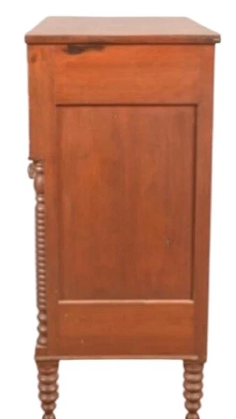 古董喜来登樱桃鸟眼枫木老虎抽屉柜梳妆台乡村 — 第 4/4 张图片