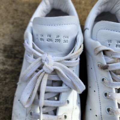 Size 9 - Adidas Stan Smith Recon Leather Triple White for sale