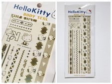 Hello kitty Sticker Temporary Tattoo Gold Silver Transfer Skin 2016 Sanrio Japan