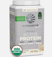 Sunwarrior Vegan Protein Powder USDA Organic Protein Powder Cake Batter flavor