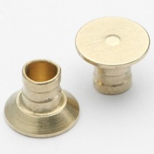 FLASH SOCKET TERMINAL CAPS COVER POLISHED BRASS 4 LEICA M4 M4-2 M5 / LM-NI-B4
