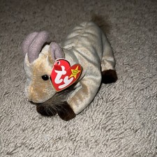 4G Ty Beanie Baby - GOATEE the Goat 8 Inch with MINT TAGS Stuffed Animal Toy