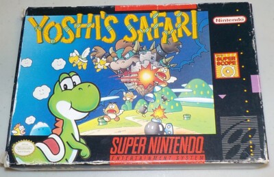 Yoshi's Safari Super Nintendo Snes Game Complete in box CIB | eBay