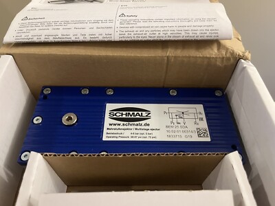 New In Box Schmalz Multi-Stage Ejector SEM-25-SDA