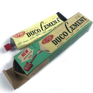 Vintage DuPont Duco Cement Glue In Box, Advertising, Collectible