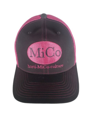 MiCo Hat Pink Gray horti-Mico-Culture Florida Baseball Cap Mesh Back Snapback