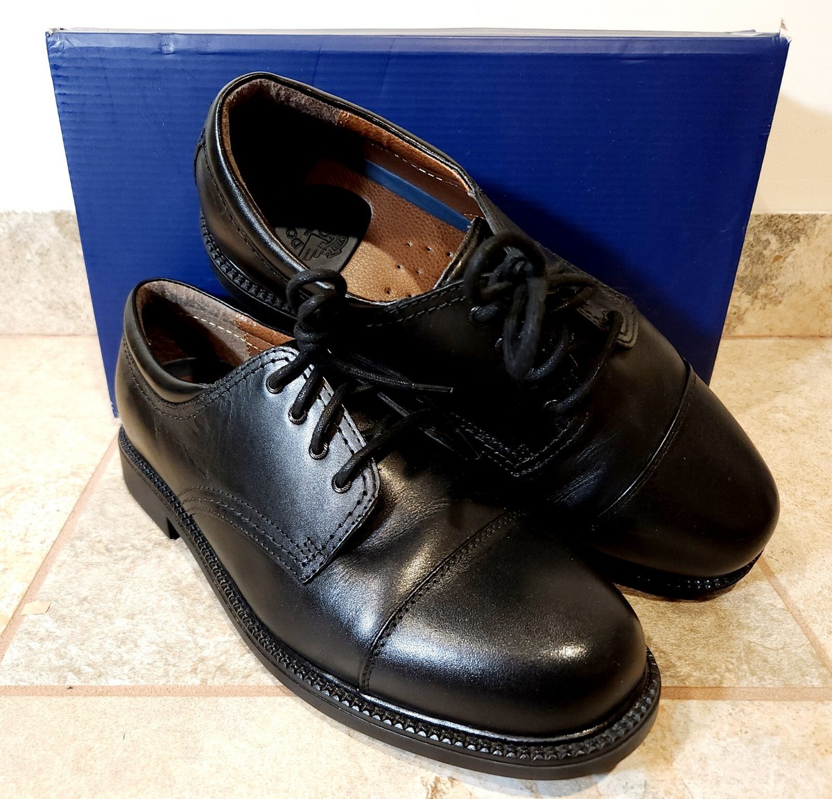 Dockers | Gordon Black Leather Cap Toe Oxford Dress Shoes Men's Size 10.5 W  NEW!