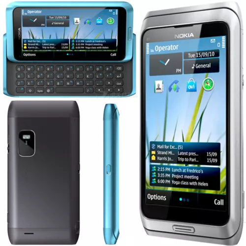 Telefono touch screen sbloccato originale Nokia E7 Slide QWERTY 16 GB 3G Wifi 4 - Foto 1 di 16