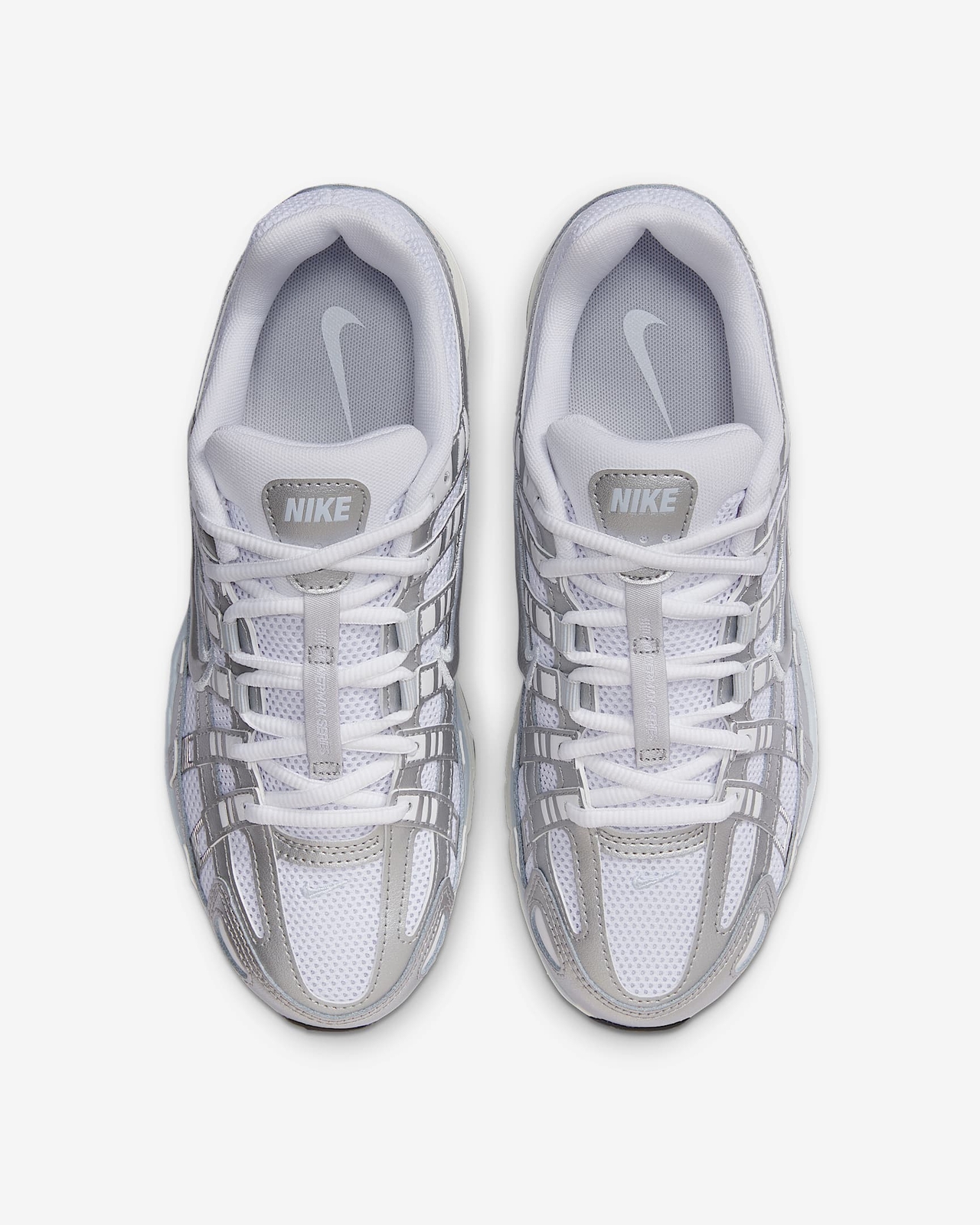 Nike P-6000 Women's Sneakers White Blue Tint Sail Metallic Silver image 4