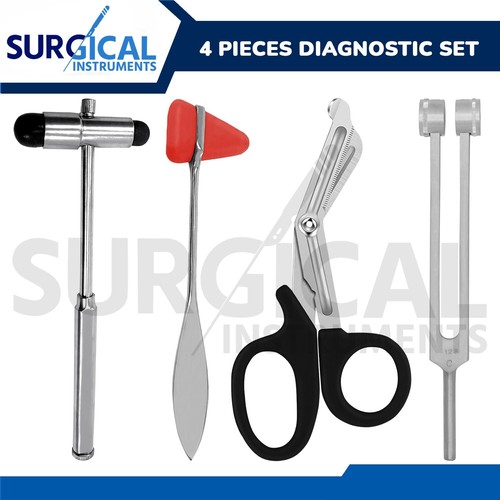 4 Pieces Diagnostic Set EMT Nursing Surgical EMS Student Paramedic German Grade - Picture 1 of 8