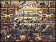 Greeting Card - Cat Kitten - Charles Wysocki - Any Occasion - 0245