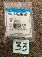 John Guest 1/4" X 1/4" NPTF Push Fit  Adapter PI010822S Speed Fit (Bag Qty 10)