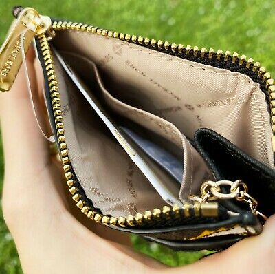 Zip Key Chain Pouch Brown Mono / Classic