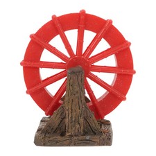 Aquarium Decorations Fish Tank Landscape Moving Water Mill Model