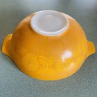 VTG Pyrex Daisy Sunflower Orange #444 Cinderella Mixing Bowl~4 Qt