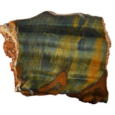 Hawkeye Tiger Eye Slab - Natural Blue with Meaty Thickness