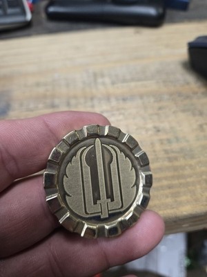 Strider  Knife  Custom Laser Engraved  Challenge Coin/ Poker Chip Thick  Brass 