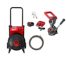 Milwaukee 2817A-21CD M18 18V Drum Machine w/3/8" Cable and Cable Drive Assembly