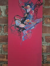 Original Acrylic Pour Painting Abstract Art signed canvas