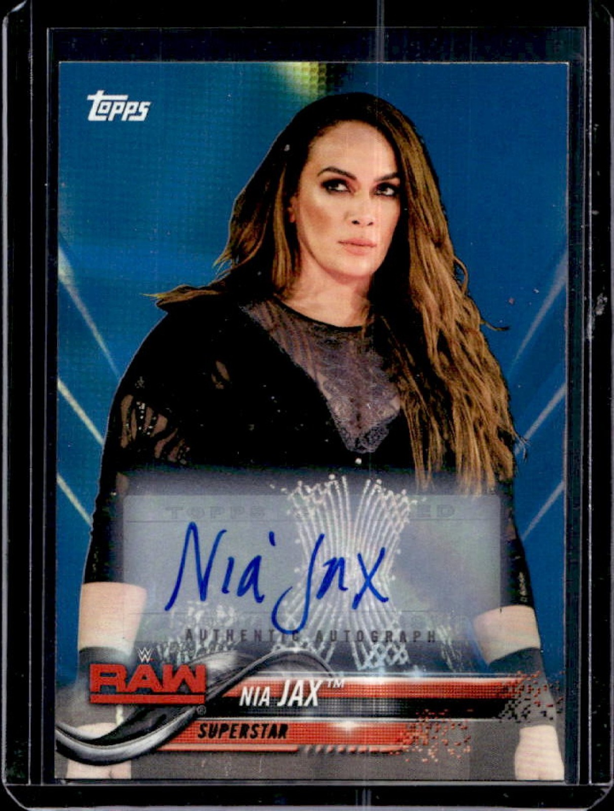 2019 Topps WWE Women's Division Nia Jax Alexa Bliss Become the Champion Auto /50