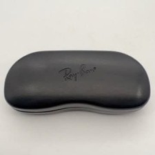 Ray-Ban Black Hard Clamshell Eyeglass Sunglasses Case with Grey Lining