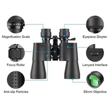 APEXEL 10-30x50 Zoom Binoculars BAK4 Prism Hunting Bird Watching Camping