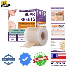 Silicone Scar Sheets, Medical Grade Silicone Scar Tape for Surgical, Hypertro...