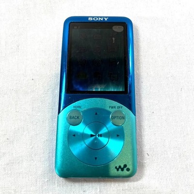 Sony Walkman NW-S754 Blue 8GB MP3 Digital Media Player Portable Tested Used