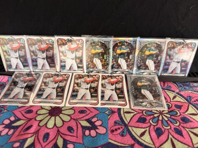 Roman Anthony - 2026 Bowman Chrome - #18 - 12 Rookie Card Lot - Red Sox