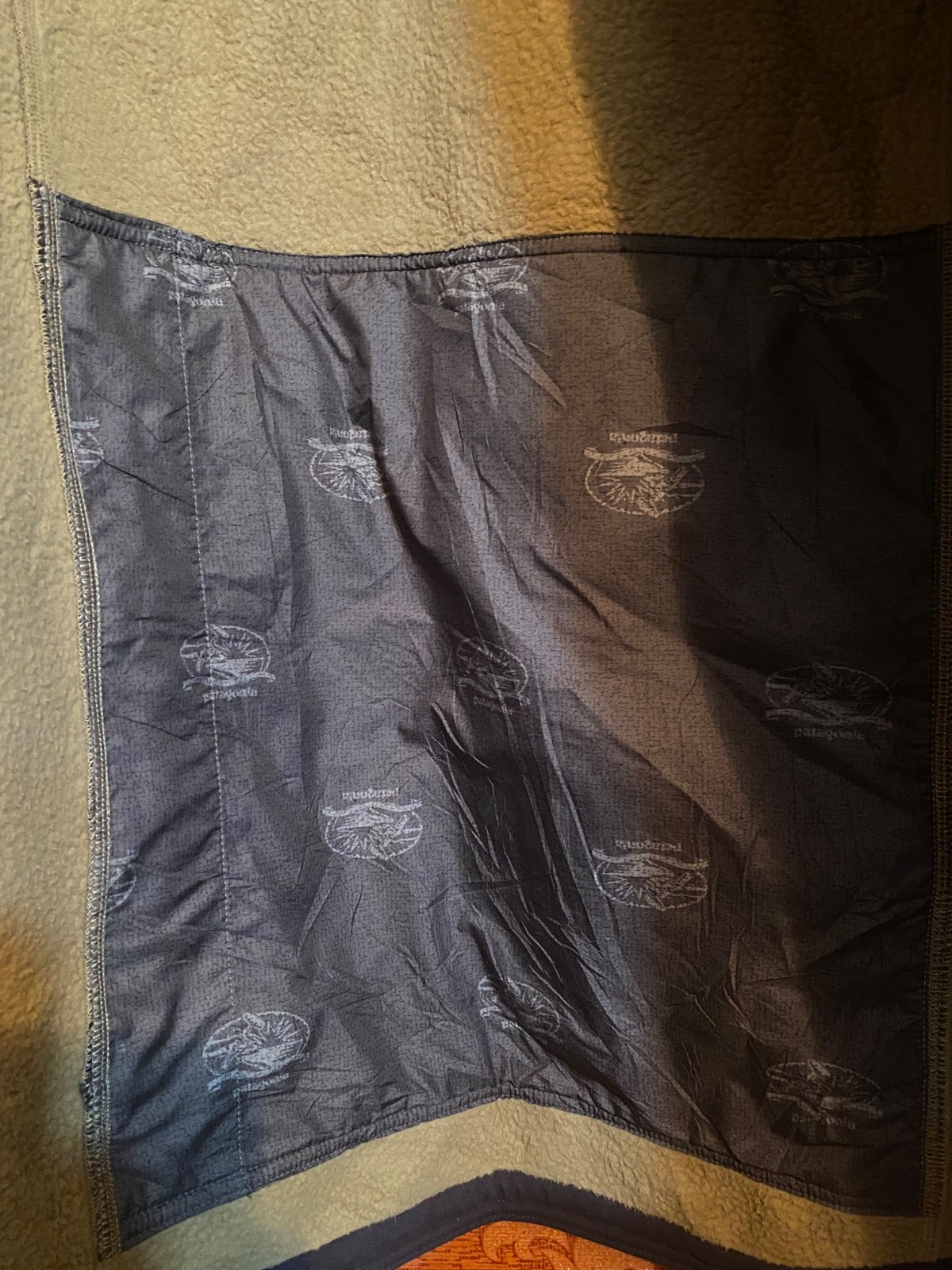 Patagonia Burly Full Zip Multi Pocket Fleece Lined Vest Men's L Gray thumbnail 7