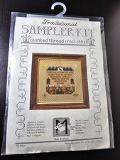Vintage The Sample Kit Counted Thread Cross Stich Moira Blackburn The Prayer 