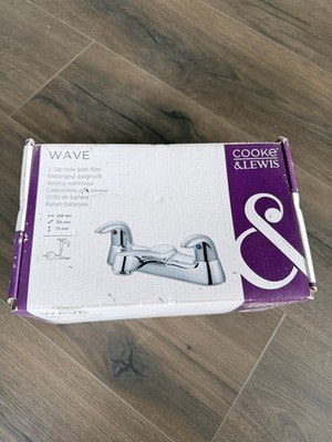 Cooke & Lewis Wave 2 Hahnloch Wannenfüllarmatur