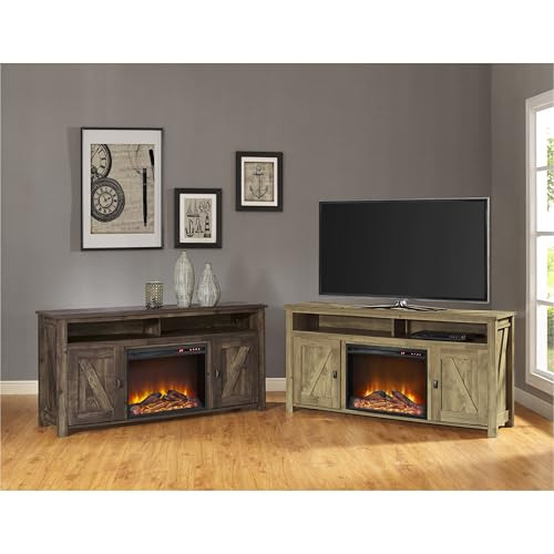 Farmington Electric Fireplace Console for TVs up to 60", Rustic - Picture 11 of 12