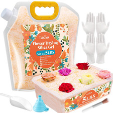 5LBS Silica Gel Flower Drying,Reusable Flower Drying Silica Gel Crystals with 6L