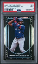 2025 Topps Chrome Shadow Etch #SE6 Vladimir Guerrero Jr Toronto Blue Jays PSA9 