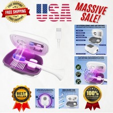 Rechargeable Toothbrush Sanitizer Cover with Light  Built-in Dryer for Hygiene