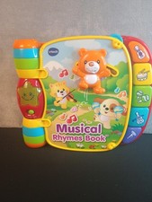 VTech Musical Rhymes Book Interactive Toddler Learning Toy Yellow Red 80-166700