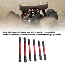 6pcs RC Car Steering Tie Rod Aluminum Alloy Spare Part Long Short RC Tie Rods