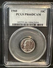 1960 Roosevelt Dime Proof 10 Cent PCGS PR66 DCAM
