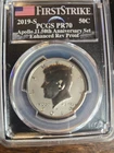 FIRST STRIKE Kennedy half Dollar 2019-s PCGS PR70 Apollo 11 50th rev proof