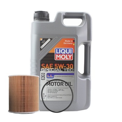 5L Liqui Moly Special Tec LL 5W-30 Mahle Oil Change Kit for Mini Cooper L4 1.6L
