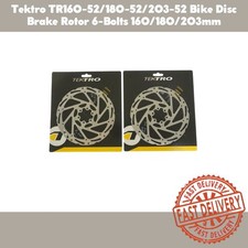 Tektro Bike Disc Brake Rotor TR160-52/180-52/203-52 6-Bolts 160/180/203mm