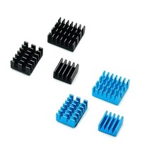 Set of 6 Aluminum Heatsinks with Thermal Adhesive for Raspberry Pi 4 Model B