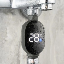 Shower Thermometer with Touch Screen Waterproof LED Temperature Display