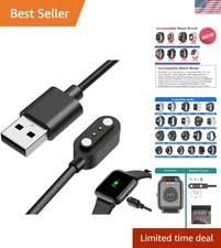 Magnetic Smartwatch Charger for Yamay and Others in Black