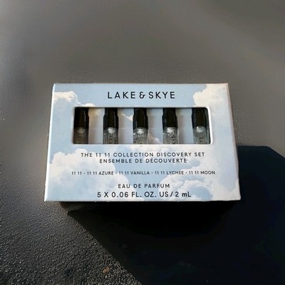5pc Lake & Skye Discovery Set ~11 11 Perfume Azure, Vanilla,  Lychee, Moon NIB