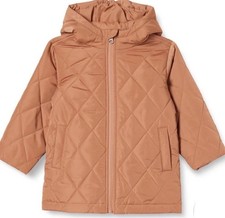 New Kids Long Quilted Winter Jacket Coat Boys Girls Warm Size 6-7Y Cozy 