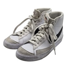 Nike Blazer Mid 77 Shoes Size 7Y White Black High Top Sneakers DA4086-100